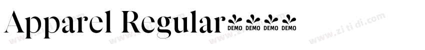 Apparel Regular字体转换